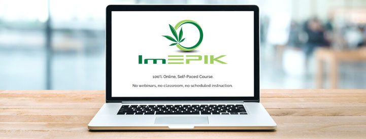 ImEPIK Cannabis Logo on Computer